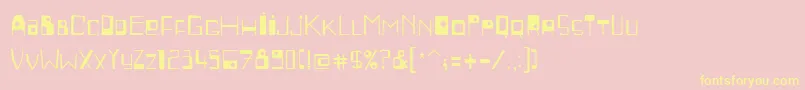 PfbeatnickproRegular Font – Yellow Fonts on Pink Background