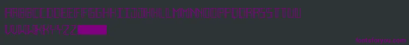 DecoFuture Font – Purple Fonts on Black Background