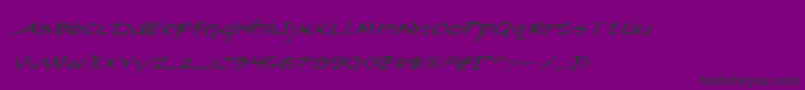 ArilonExpandedItalic Font – Black Fonts on Purple Background