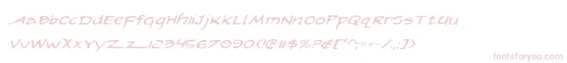 ArilonExpandedItalic Font – Pink Fonts on White Background