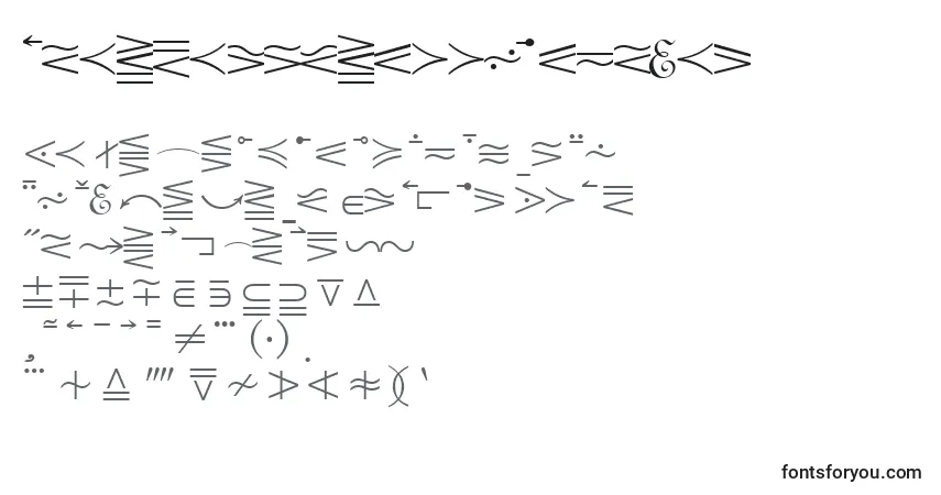 Schriftart QuantapionesskRegular – Alphabet, Zahlen, spezielle Symbole