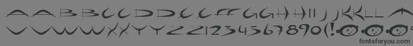 Holidayh Font – Black Fonts on Gray Background