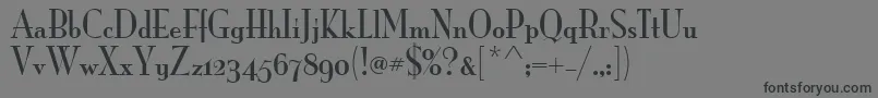 フォントMonaLisaSolidOsItcTt – 黒い文字の灰色の背景