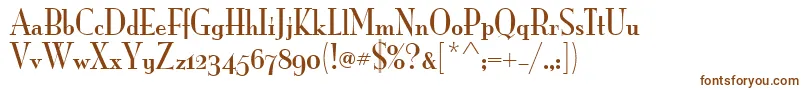 MonaLisaSolidOsItcTt-fontti – ruskeat fontit valkoisella taustalla