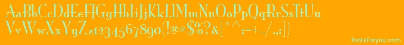 MonaLisaSolidOsItcTt Font – Green Fonts on Orange Background