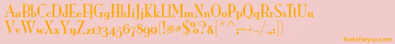 MonaLisaSolidOsItcTt Font – Orange Fonts on Pink Background