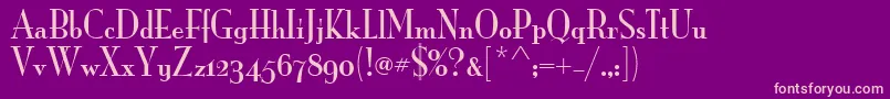 MonaLisaSolidOsItcTt Font – Pink Fonts on Purple Background