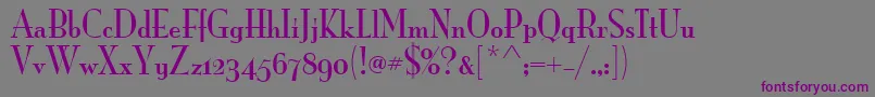 MonaLisaSolidOsItcTt-fontti – violetit fontit harmaalla taustalla