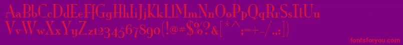 MonaLisaSolidOsItcTt Font – Red Fonts on Purple Background