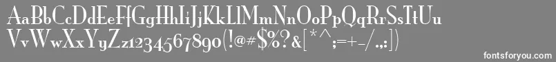 MonaLisaSolidOsItcTt Font – White Fonts on Gray Background