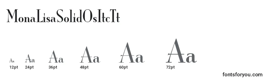 MonaLisaSolidOsItcTt Font Sizes