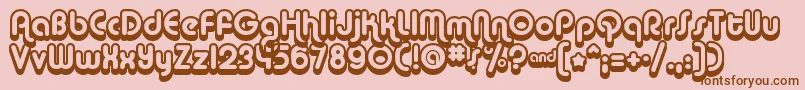 Albas Font – Brown Fonts on Pink Background