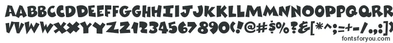 Шрифт ComixheavyRegular – формы шрифтов