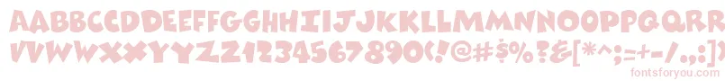 ComixheavyRegular Font – Pink Fonts on White Background