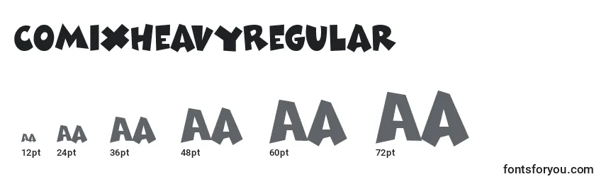 ComixheavyRegular Font Sizes