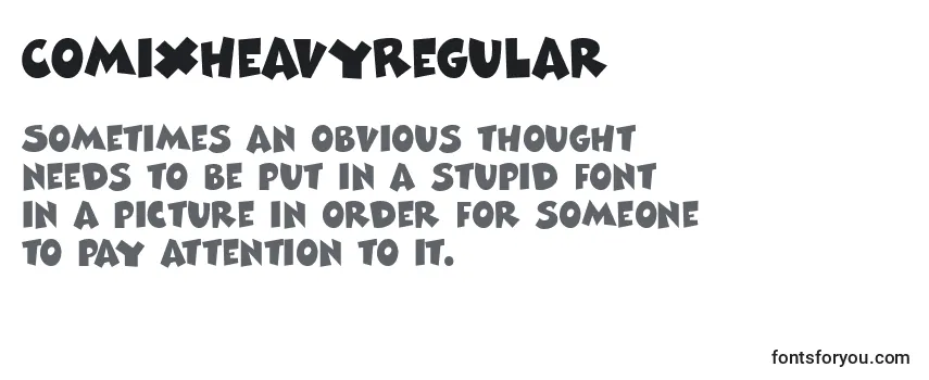 Review of the ComixheavyRegular Font