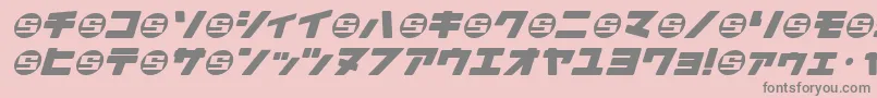 フォントDaidrrjs – ピンクの背景に灰色の文字