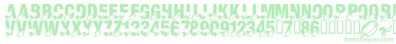 LmsMondayNightFootball Font – Green Fonts on White Background