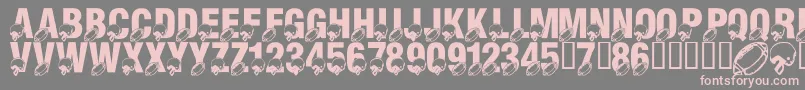 LmsMondayNightFootball Font – Pink Fonts on Gray Background