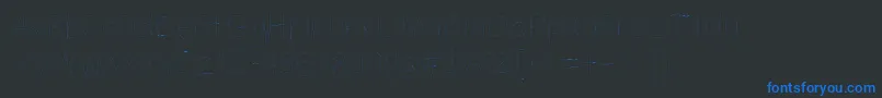 Filamentone Font – Blue Fonts on Black Background