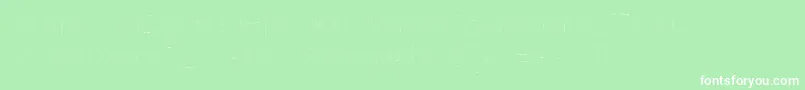 Filamentone Font – White Fonts on Green Background