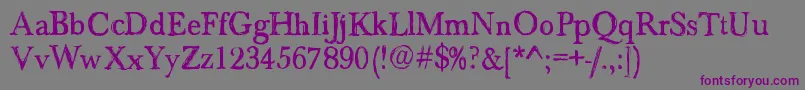 Bastian Font – Purple Fonts on Gray Background