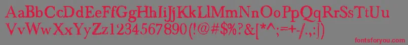 Bastian Font – Red Fonts on Gray Background