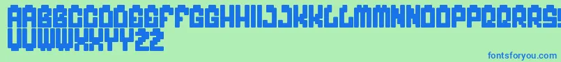 MyGame Font – Blue Fonts on Green Background