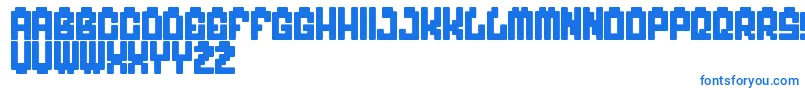 Czcionka MyGame – niebieskie czcionki