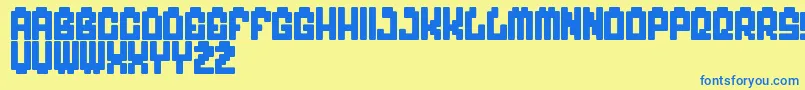 MyGame Font – Blue Fonts on Yellow Background