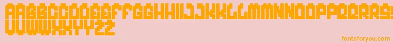 MyGame Font – Orange Fonts on Pink Background