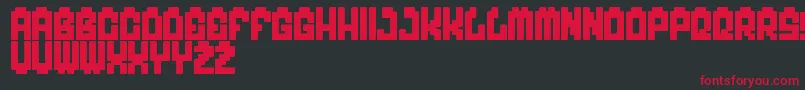 MyGame Font – Red Fonts on Black Background