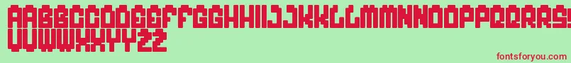 MyGame Font – Red Fonts on Green Background