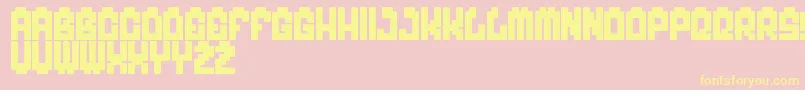 MyGame-Schriftart – Gelbe Schriften auf rosa Hintergrund