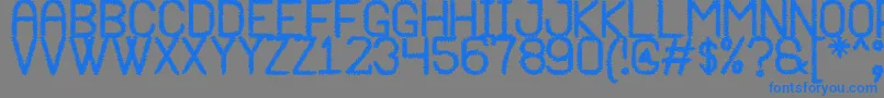 ViexaBarbudaSt Font – Blue Fonts on Gray Background