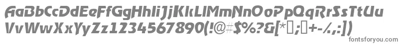 Шрифт ThimbasskItalic – серые шрифты на белом фоне