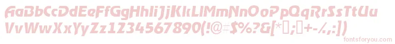 Шрифт ThimbasskItalic – розовые шрифты на белом фоне