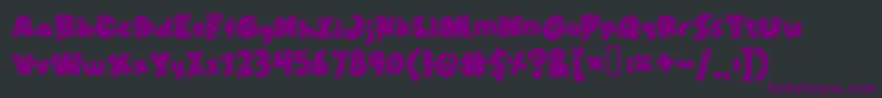 Broken Toys Font – Purple Fonts on Black Background