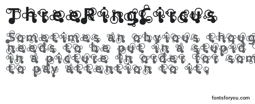 ThreeRingCircus Font