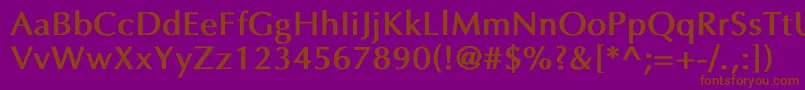 EppleyBold Font – Brown Fonts on Purple Background