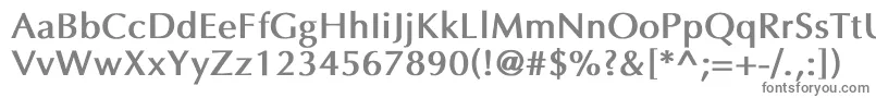 フォントEppleyBold – 白い背景に灰色の文字