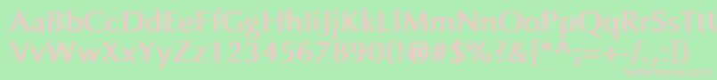 EppleyBold Font – Pink Fonts on Green Background