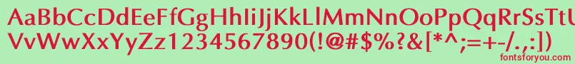 EppleyBold Font – Red Fonts on Green Background