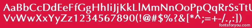 EppleyBold Font – White Fonts on Red Background