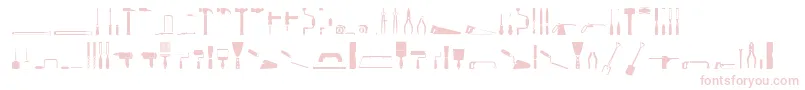 ToolsRegular Font – Pink Fonts on White Background
