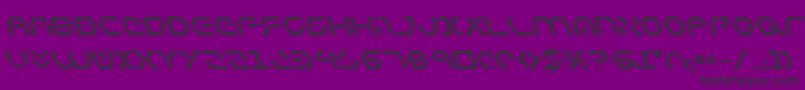 フォントZetasentrybl – 紫の背景に黒い文字