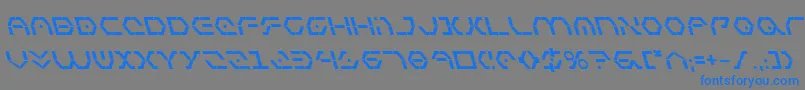 Zetasentrybl Font – Blue Fonts on Gray Background