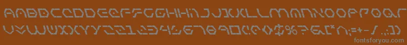 フォントZetasentrybl – 茶色の背景に灰色の文字