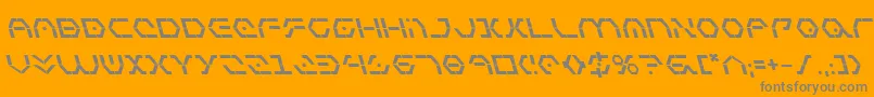 Zetasentrybl Font – Gray Fonts on Orange Background