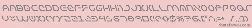 フォントZetasentrybl – ピンクの背景に灰色の文字